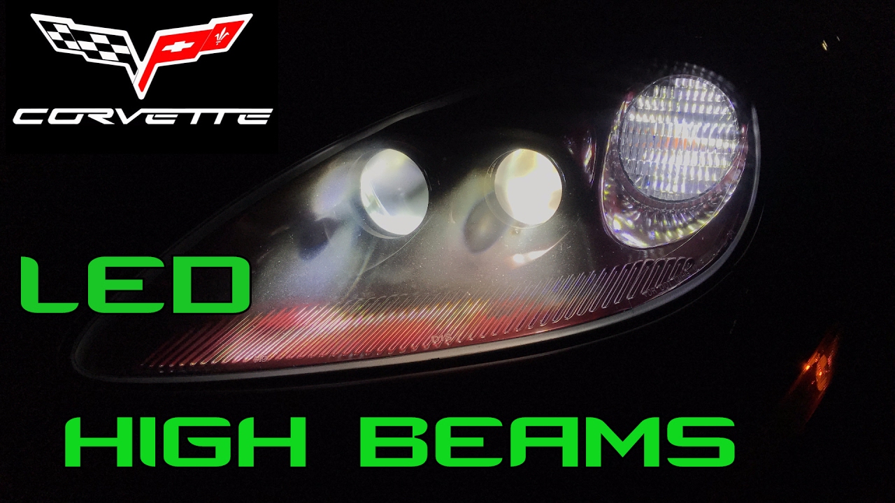 C6 Corvette - LED High Beam install