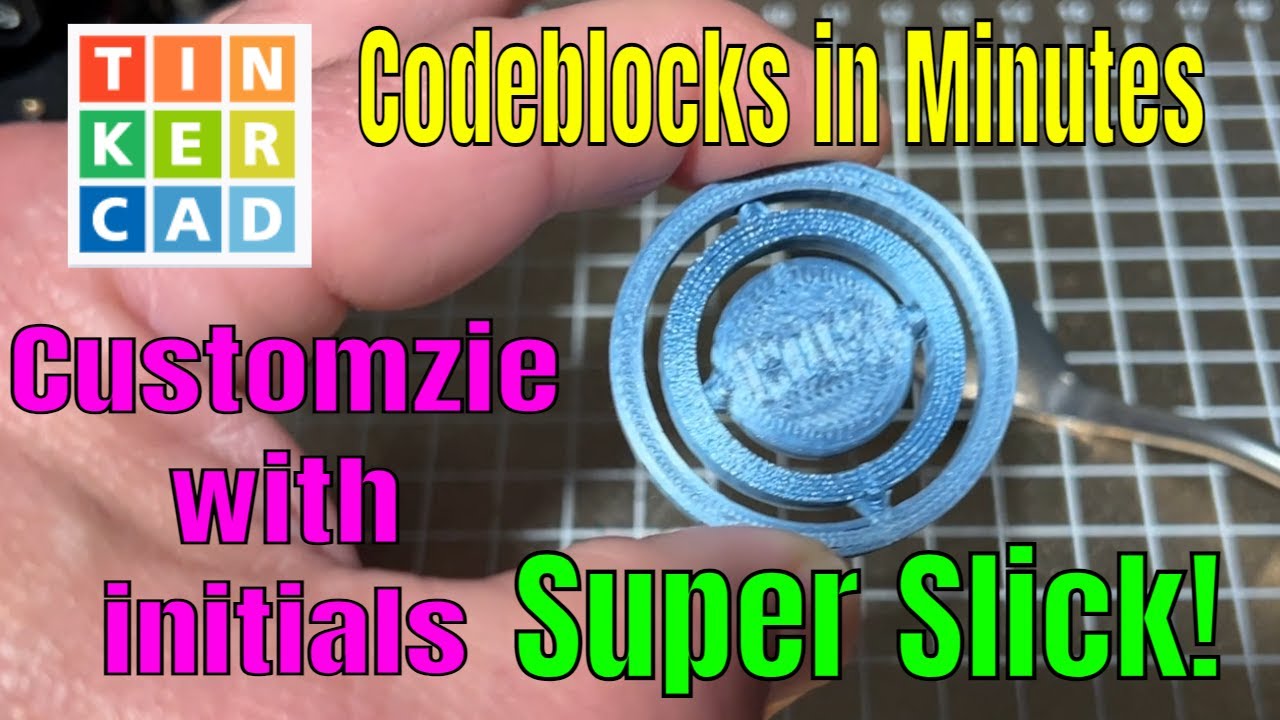 Customize a Gyro Fidget Tinkercad Codeblocks to 3D print Sweet Upgrade