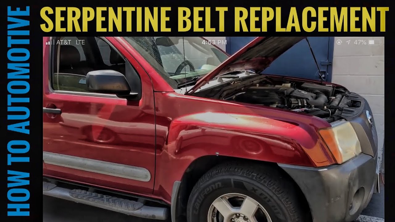 How To Replace The Serpentine Belt On A Nissan Xterra Or Frontier With 4.0l Engine