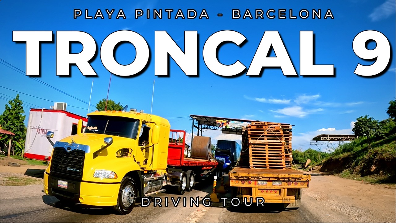 LA TRONCAL 9 HOY: Driving Tour desde Boca de Uchire hasta Barcelona. | VENEZUELA 🇻🇪 | 4K