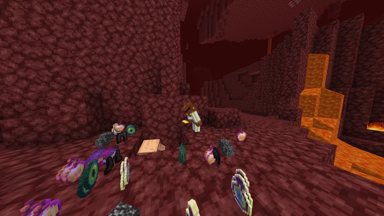 Minecraft but piglin trade OP items (HARDCORE)