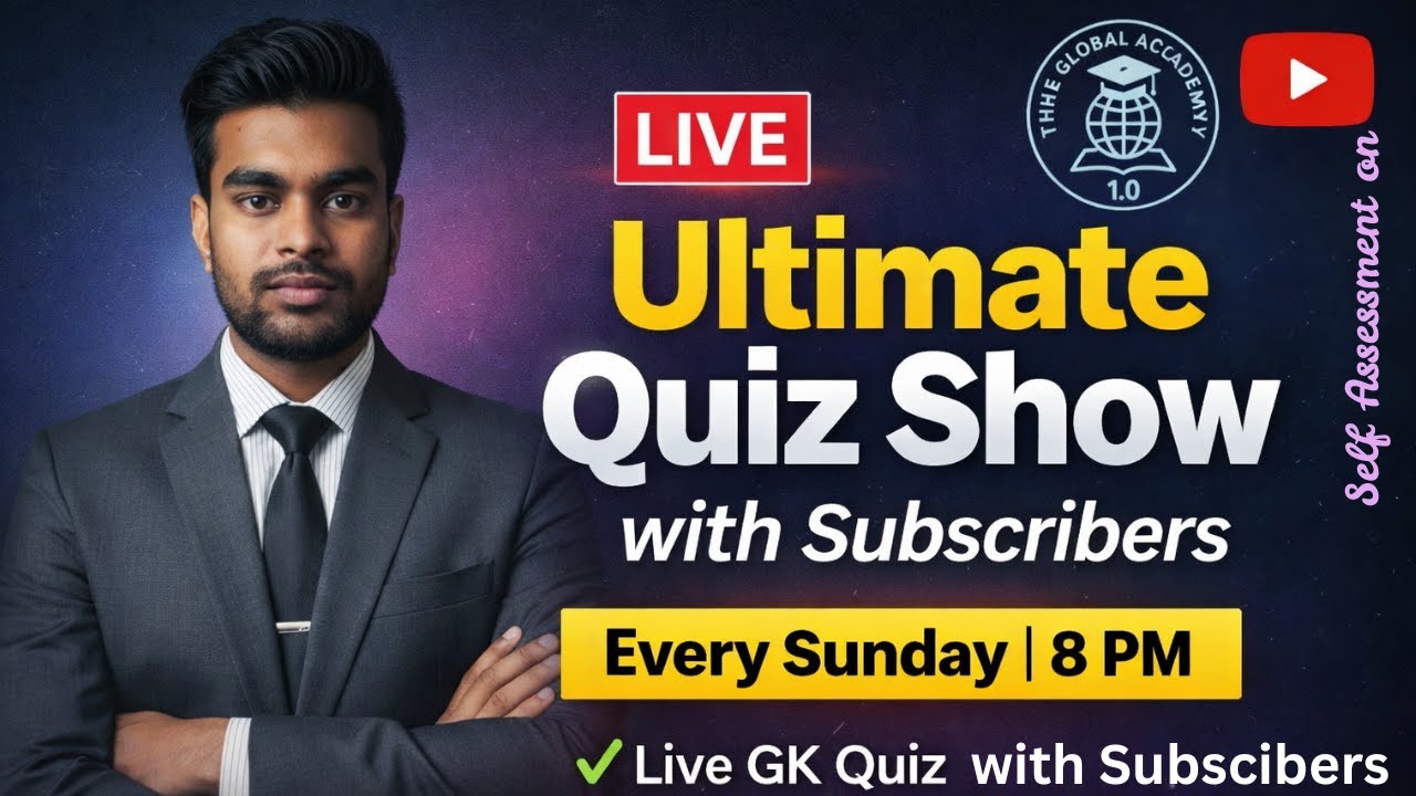 🎯​ Ultimate Quiz Show LIVE | GK Quiz with Subscribers | Every Sunday 8 PM @TheGlobalAcademy1.0