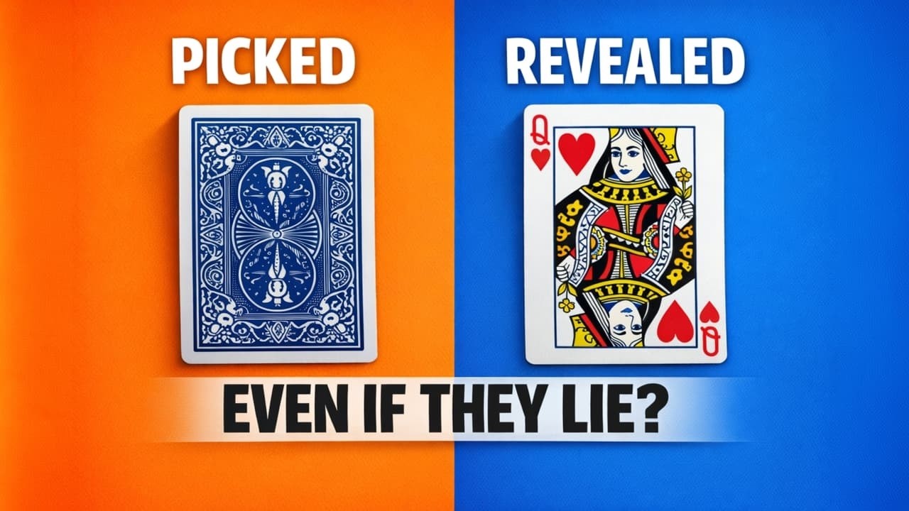 This Card Trick Works Even If They Lie (Self Working)