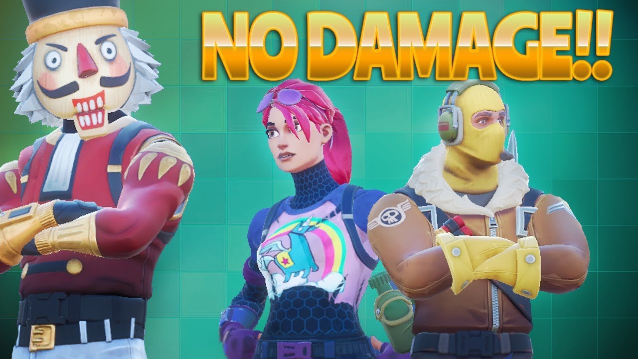 NO DAMAGE SQUAD (Fortnite Battle Royale) | rhinoCRUNCH
