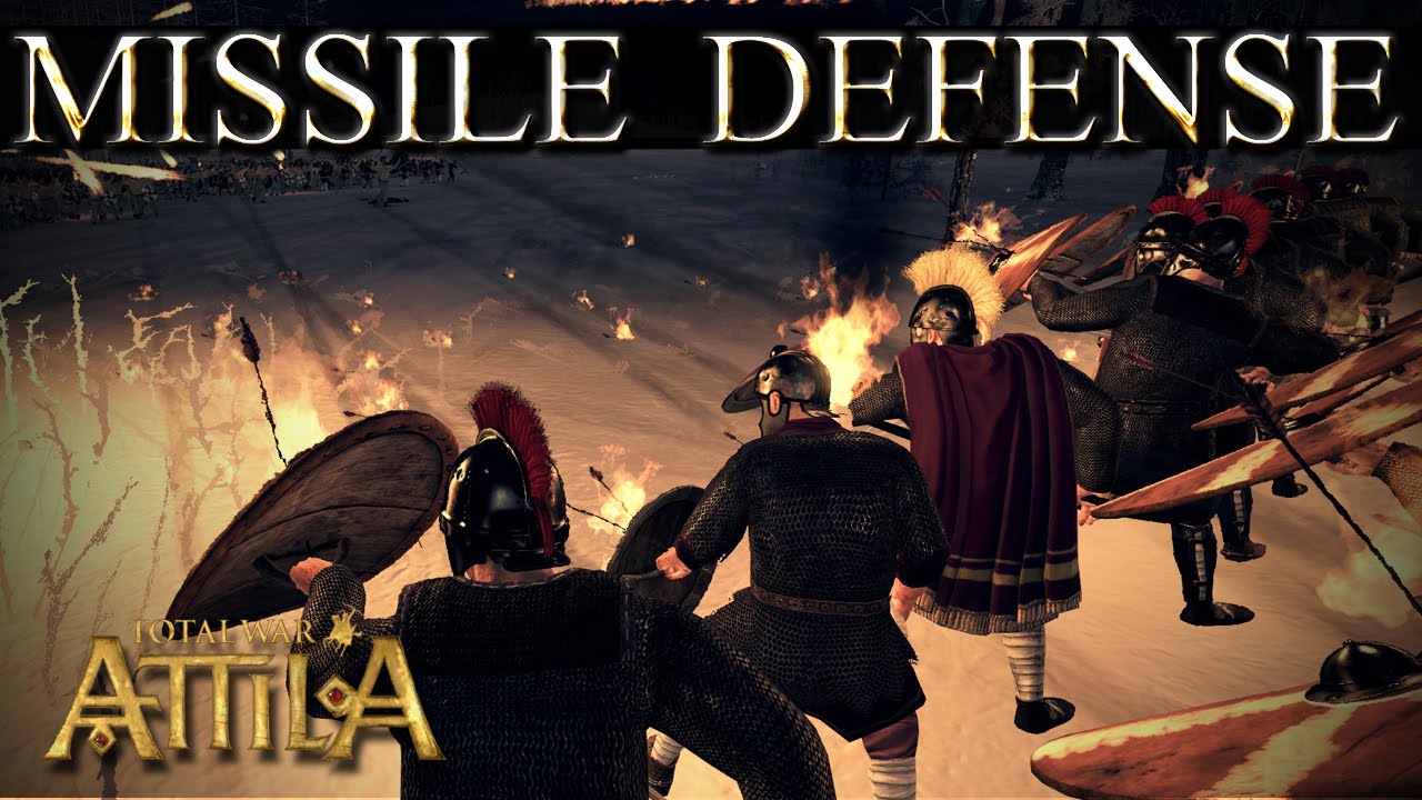 Total War Attila Mechanics - Testudo, Spaghetti Loose Formation vs Missiles