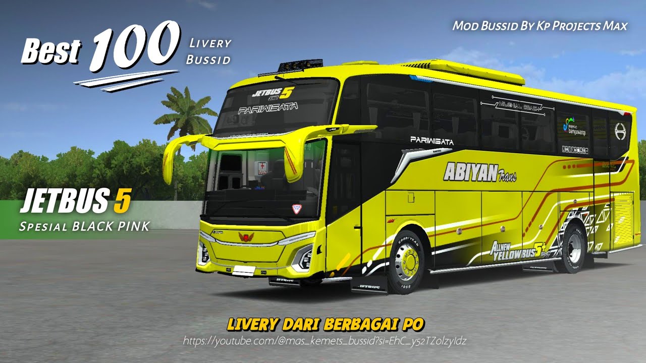 SUPER LENGKAP !!! TOP 100 LIVERY JETBUS 5 SPESIAL (BLACK PINK) - By Kp Projects Max