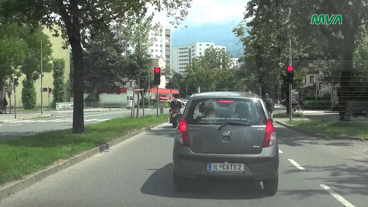 Österreich / Austria   Fahrt von Hall in Tirol nach Innsbruck