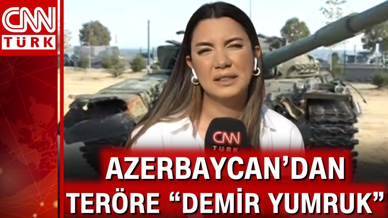 Tank, füze, askeri araçlar... Ermenistan'a ait araçlar Bakü'de sergileniyor! Fulya Öztürk o bölgede