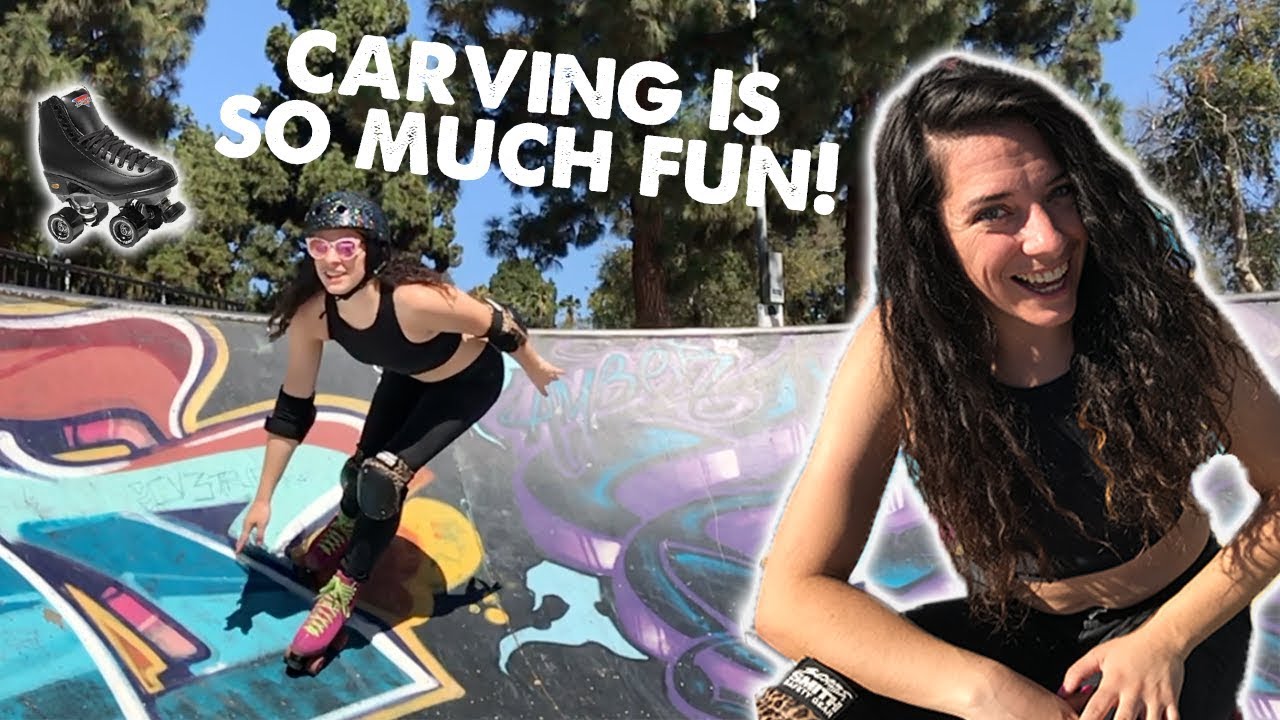 How to carve in roller skates!