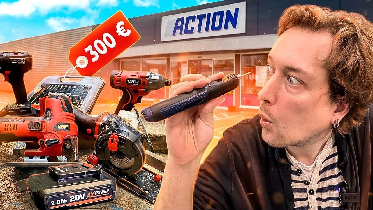 Un atelier équipé pour 300€ ?! Test OUTILS ACTION !! Le résultat nous a BLUFFÉ !!