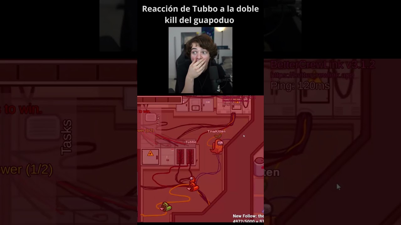 Doble kill de Cellbit y Roier en among us QSMP | Pov Tubbo