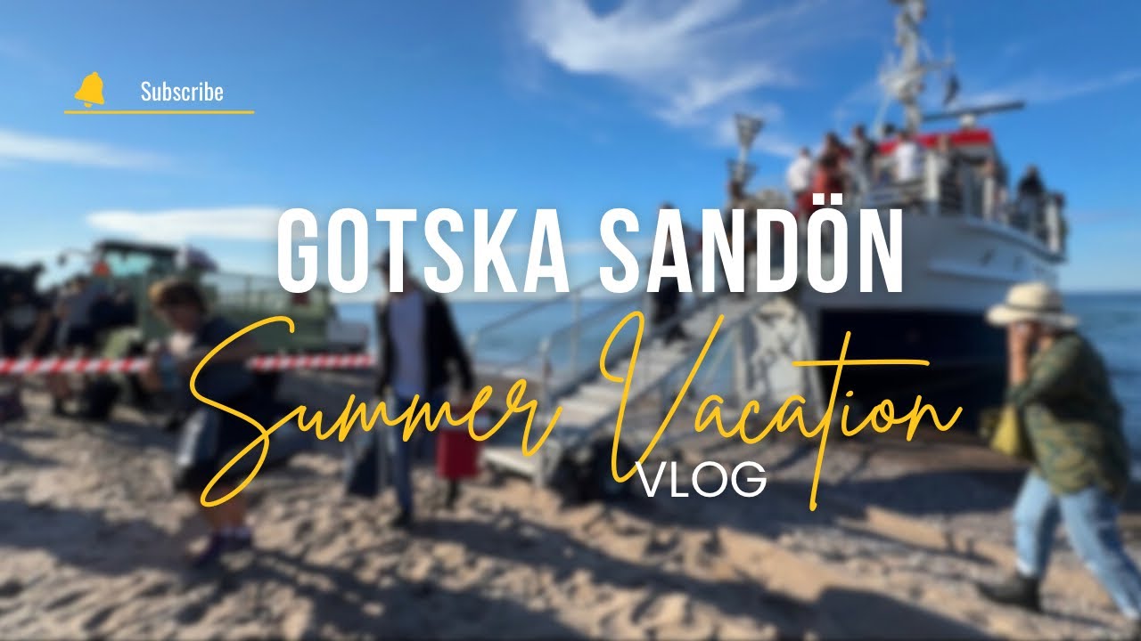 Our summer vacation starts now! Gotska sandön with the Fam!