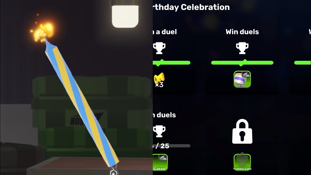 How to get the Birthday Candle In Rivals [2nd Anniversary Skin]