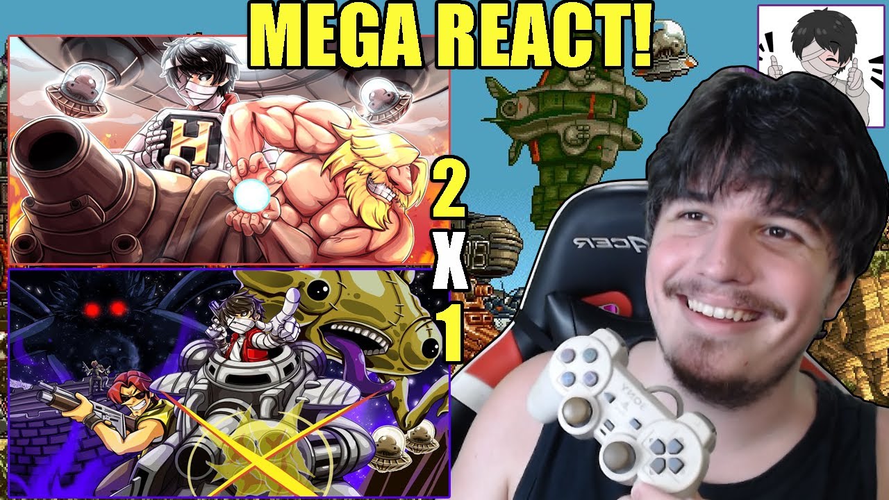 A FRANQUIA MAIS CLÁSSICA DOS GAMES! Mega React SAGA METAL SLUG (Partes 1 e 2) - Matheusu