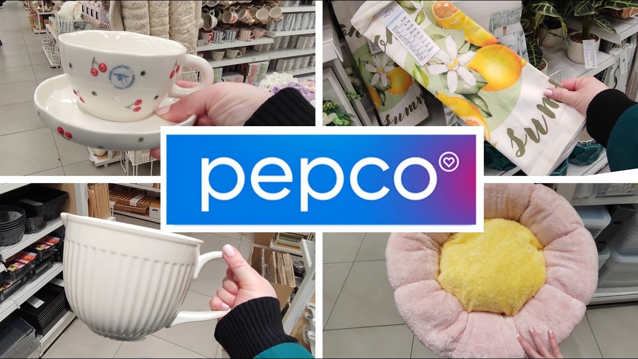 PEPCO 🛍️ FILIŻANKA W WISIENKI 💖 CERAMICZNA MISKA I POSZEWKA W CYTRYNKI 💖 PRZEGLĄD PÓŁEK