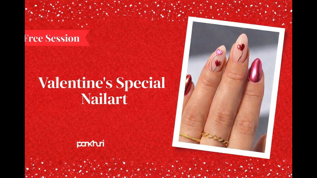 Valentine's day Special Nailart | Live Session | Ask Pankhuri
