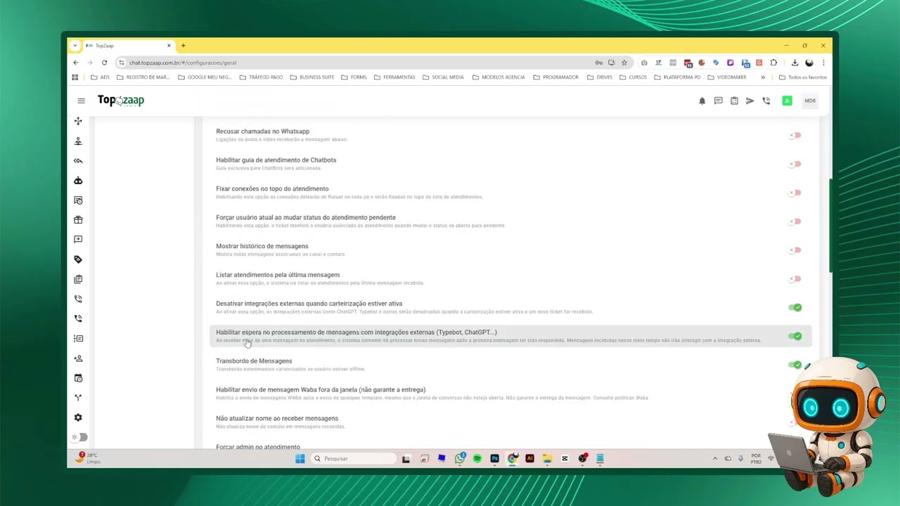 06   Configurações de Atendimento