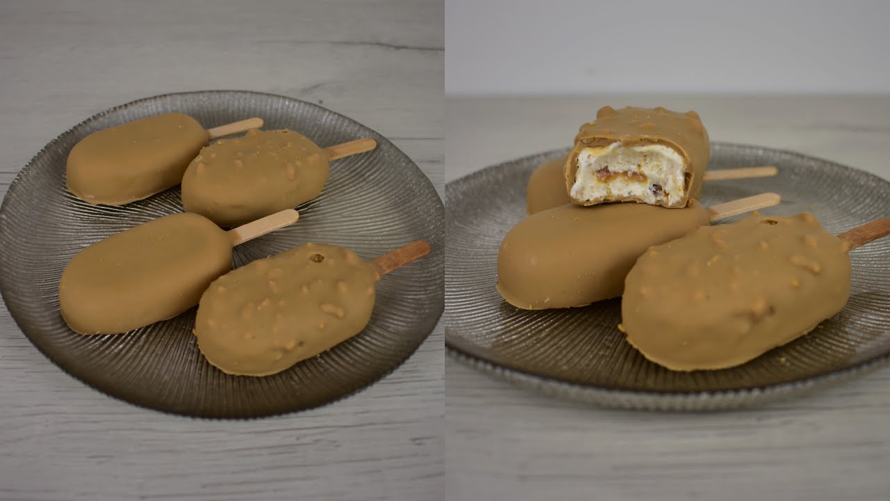 Helados🍦Magnum caseros de chocolate gold | Postre SIN HORNO y SIN HELADERA | Sweet Shop Victoria