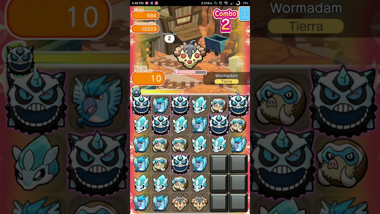 Pokémon Shuffle - Wormadam (Items) FAIL. Stage 694.