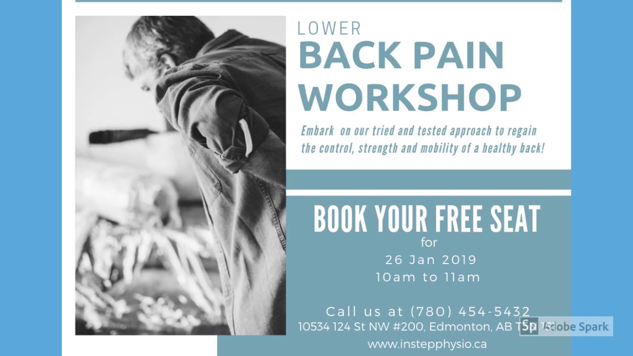 Back Pain Workshop | In Step Physical Therapy Edmonton