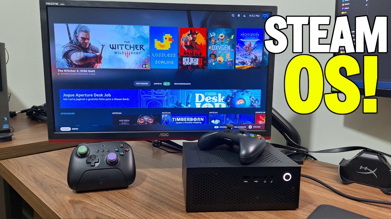 Testando o Steam OS, sistema oficial da VALVE!