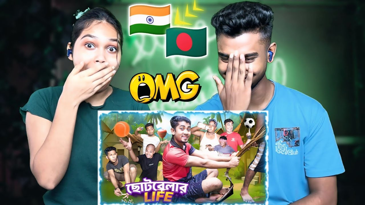 Indian Reaction On | ছোটবেলার লাইফ || Childhood Life || Bangla Funny Video 2025 || Zan Zamin