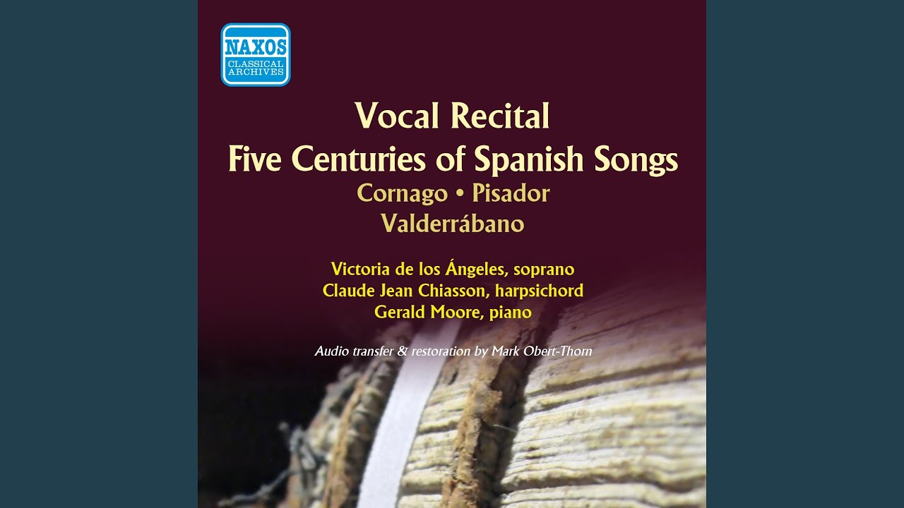 Amantes chasqueaos: Jilguerito con pico de oro (arr. by J. Nin for voice and harpsichord)