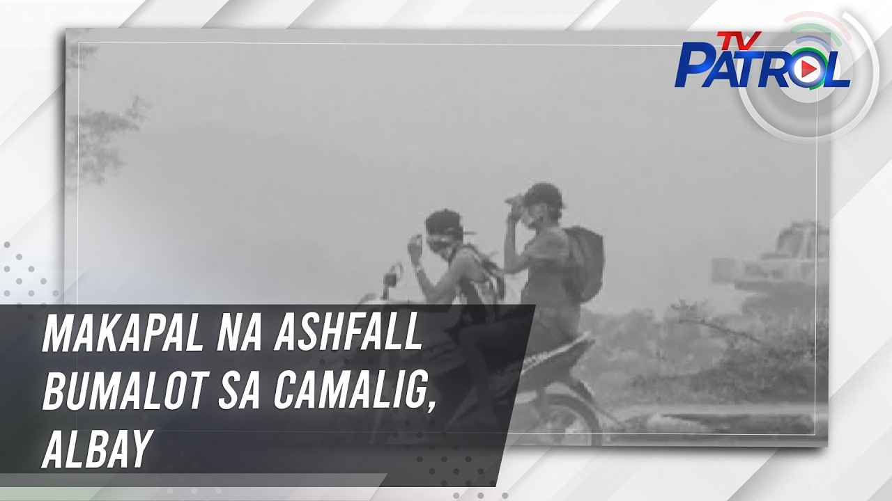 Makapal na ashfall bumalot sa Camalig, Albay | TV Patrol