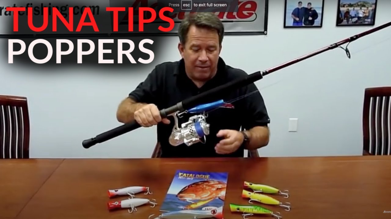 Tuna Techniques - Spinning Combo & Halco Roosta Poppers