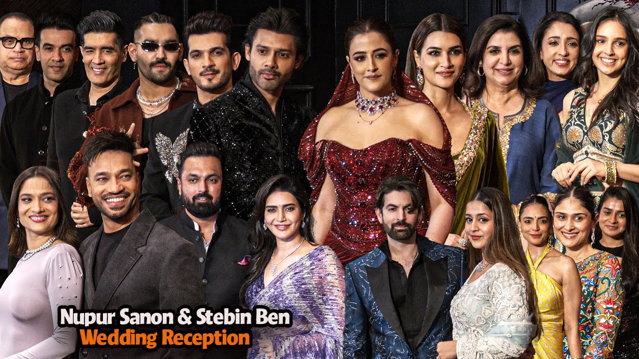 Celebrities arrive at Kriti Sanon Sister Nupur Sanon & Stebin Ben Wedding Reception | Ankita,Vicky