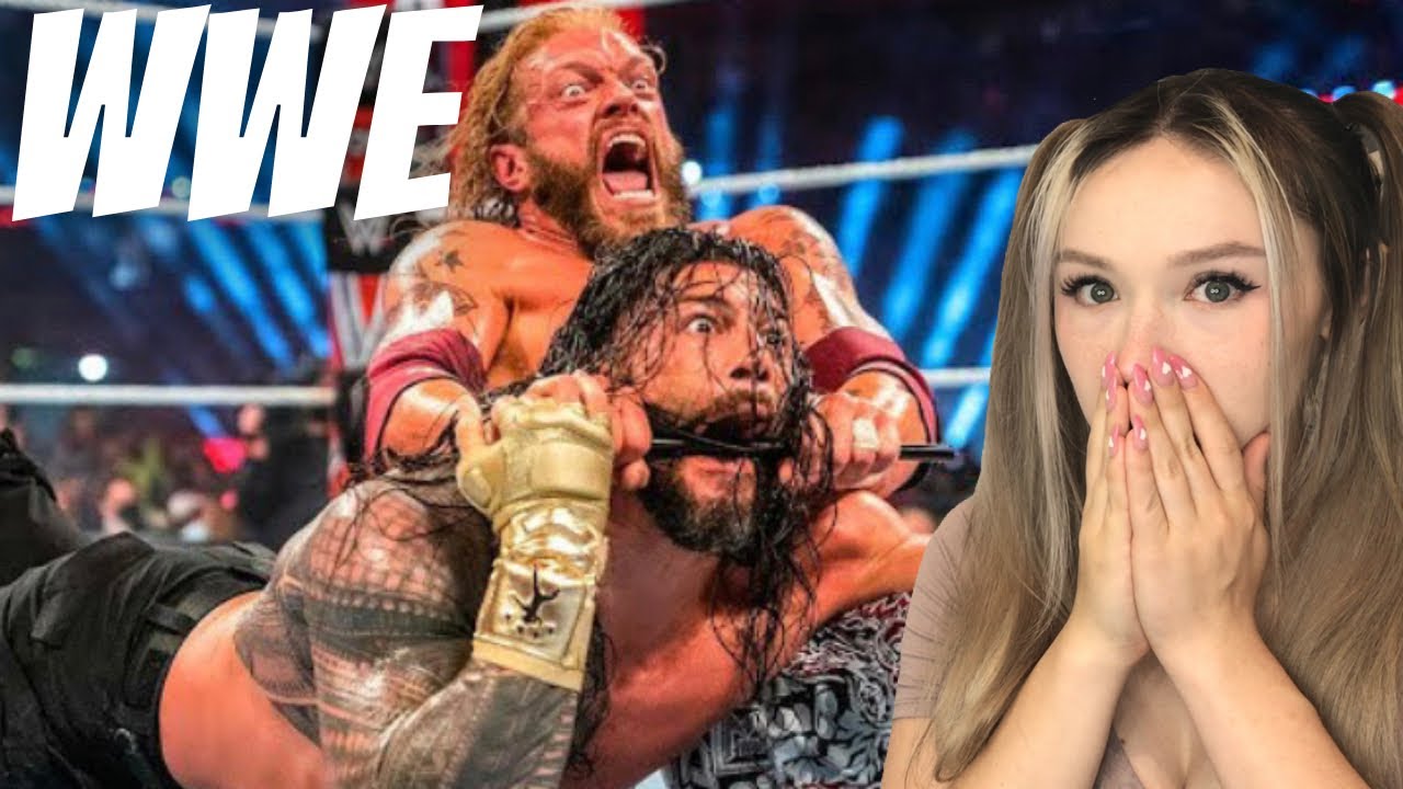 Девушка смотрит WWE - Охренительные моменты РЕАКЦИЯ!!!