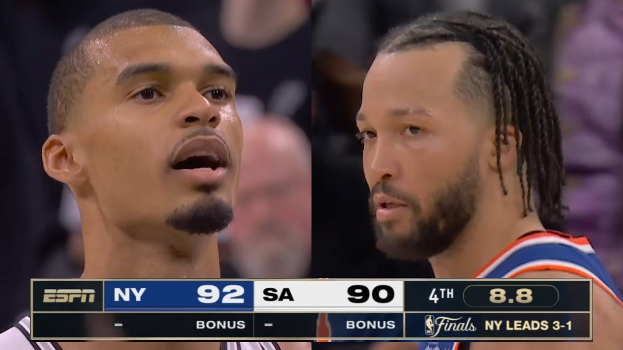 Последние 2:10 игры New York Knicks против San Antonio Spurs, 5-й матч финала НБА