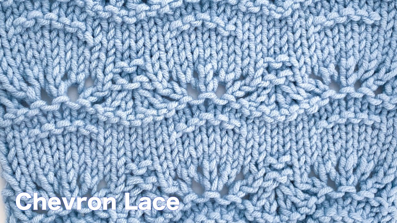 Chevron Lace | Knitting Stitch Pattern For Sweater
