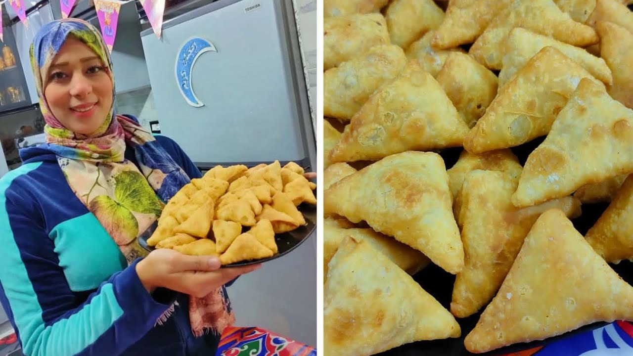 سفرة رمضان متحلاش الا بالسمبوسك😋👌