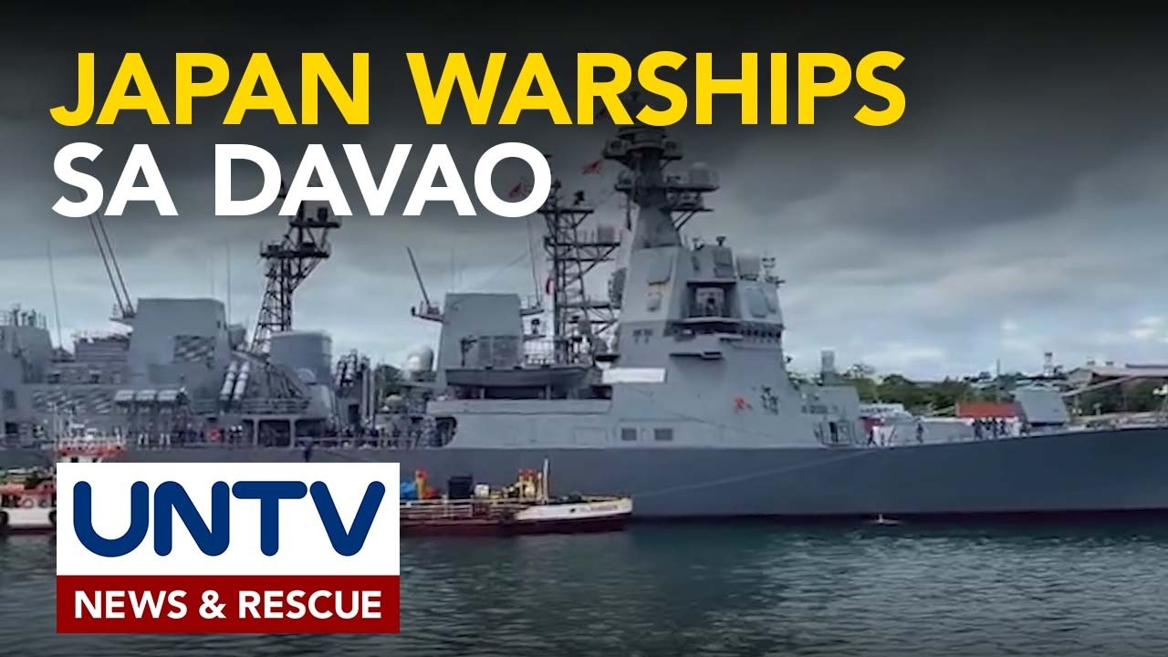 Japan warships, bumisita sa Davao City para sa training at maritime cooperation