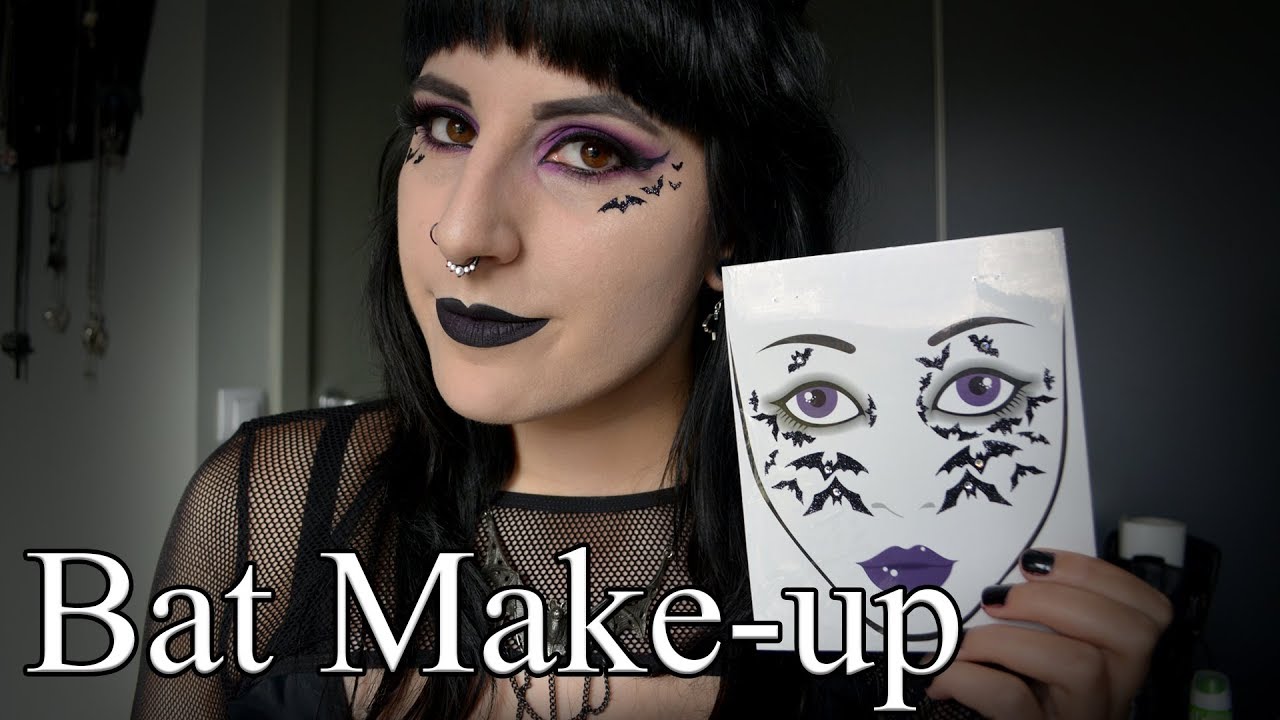 Bat make-up with face stickers by Claire's