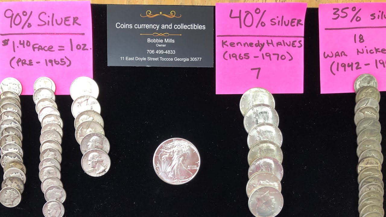 How many Silver coins make up an ounce of silver?
