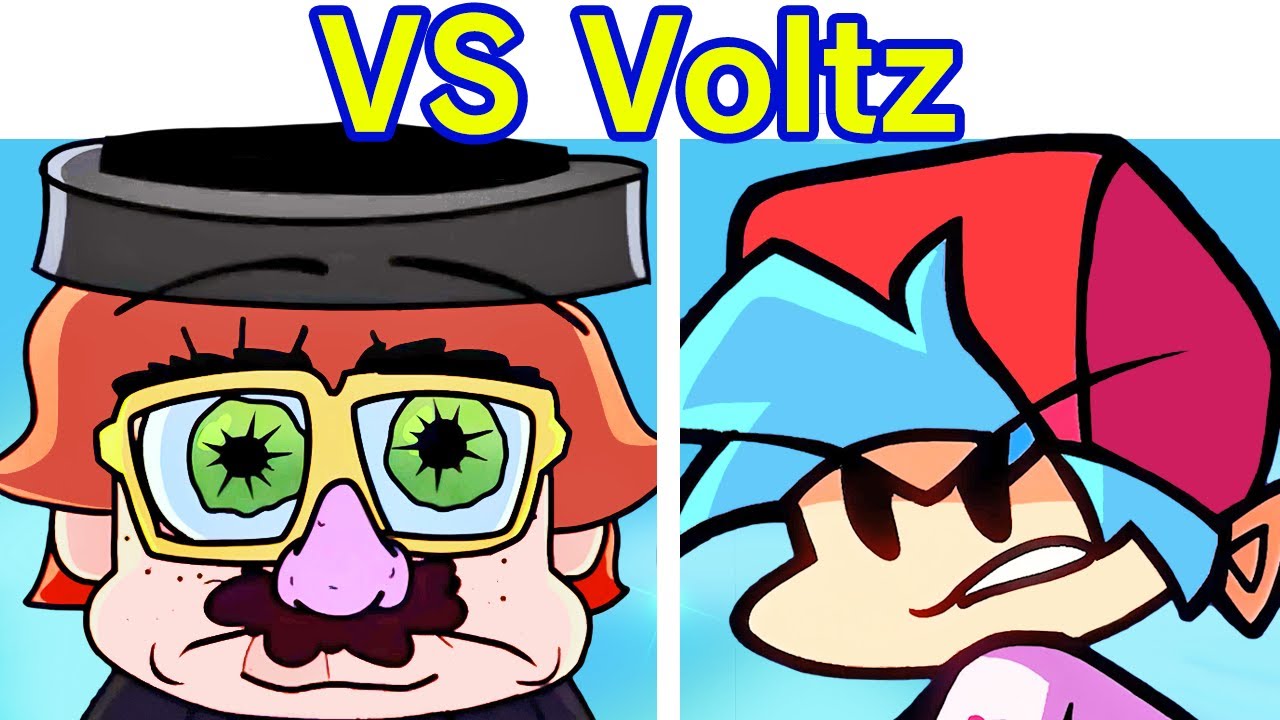 Friday Night Funkin' VS Voltz FULL WEEK + Cutscenes & VS Boyfriend Story Animation (FNF Mod/Hard)