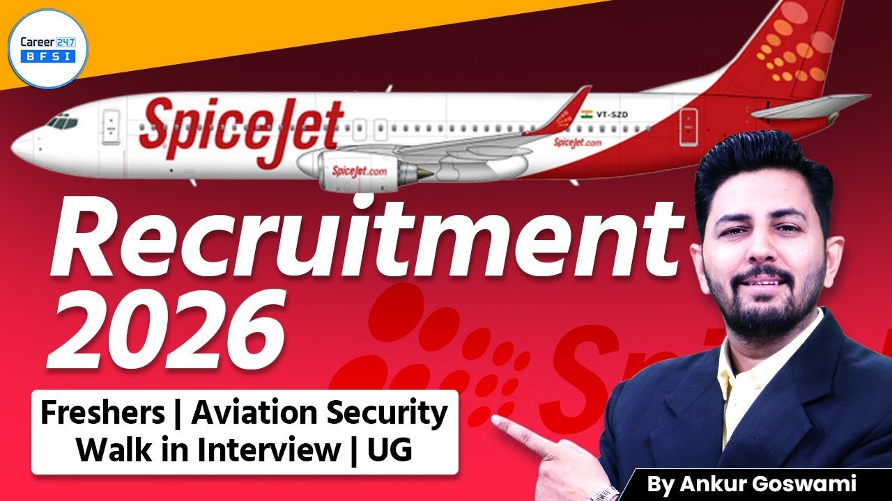 SpiceJet Airport Recruitment 2026 | Freshers Walk-In Interview | Aviation Security Jobs |UG Eligible