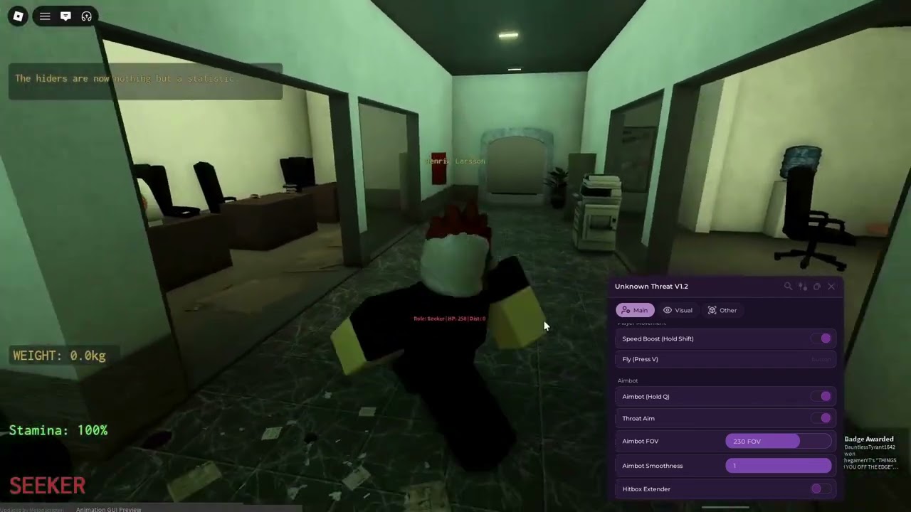Unknown Threat Script Update 1.2