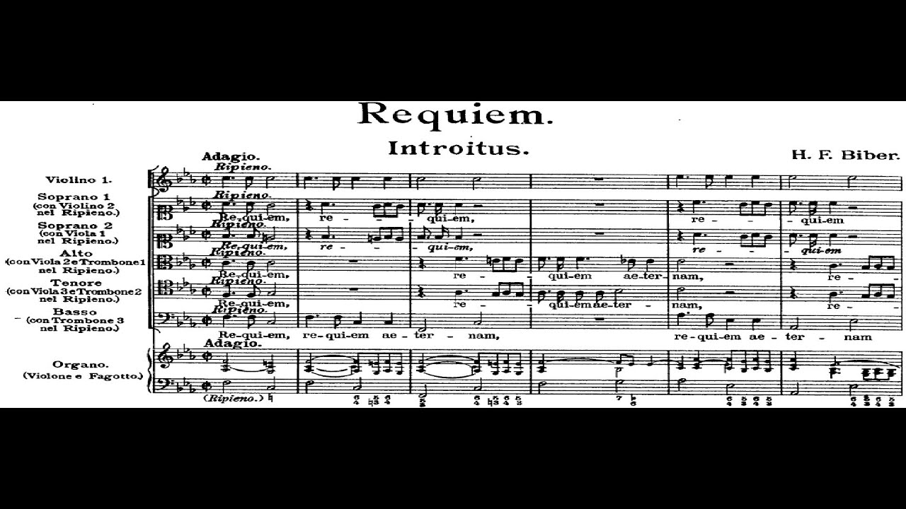 Heinrich Ignaz Franz Biber - Requiem in F minor. {w/ score.}