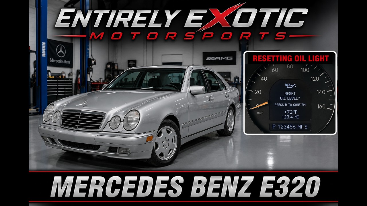 КАК СБРОСИТЬ ЛАМПУ СЕРВИСНОГО ОБСЛУЖИВАНИЯ МАСЛА MERCEDES BENZ E320 (2000)