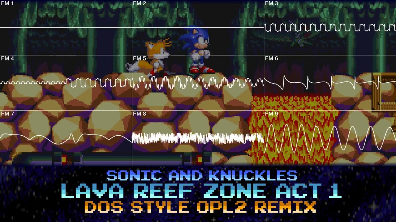 Sonic and Knuckles - Lava Reef Zone Act 1 - DOS Style Remix (OPL2 / YM3812)