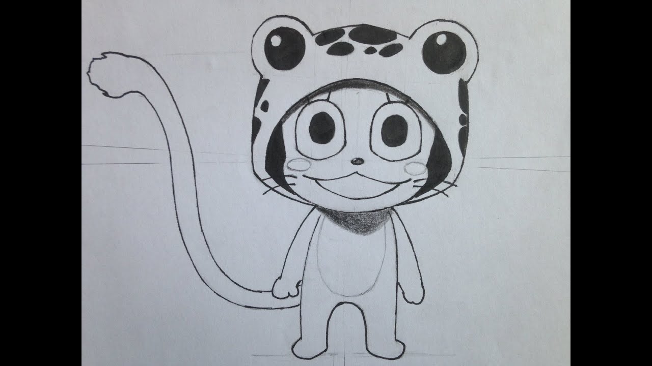 how to draw Frosch (Fairy Tail)