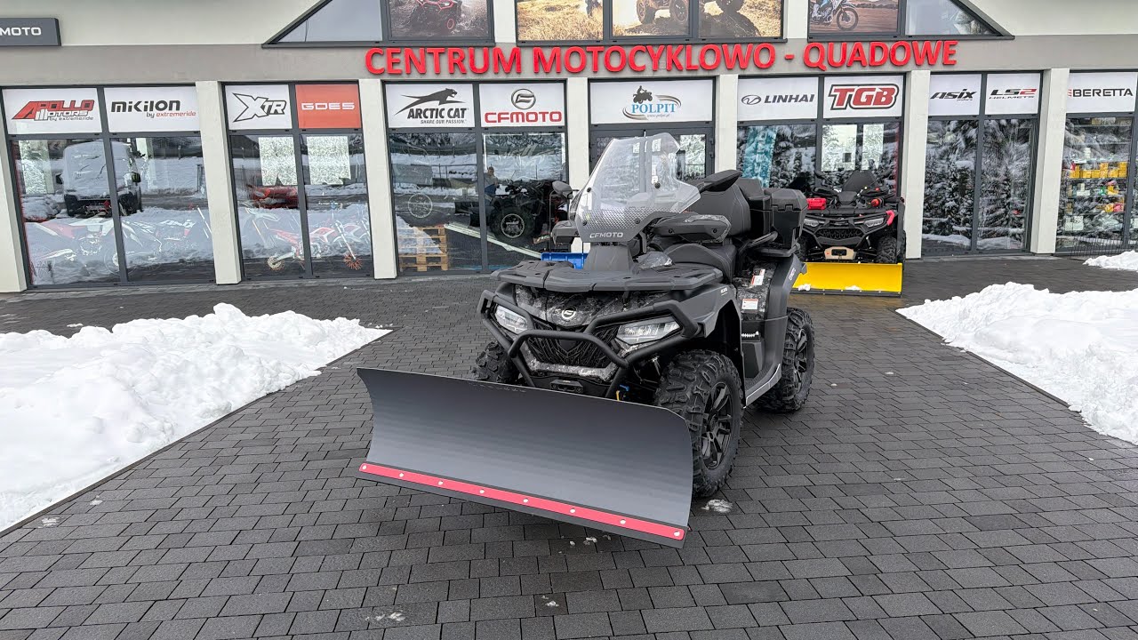CFMOTO CFORCE 625L EPS OVERLAND z pługiem i okuciem SQUDDE