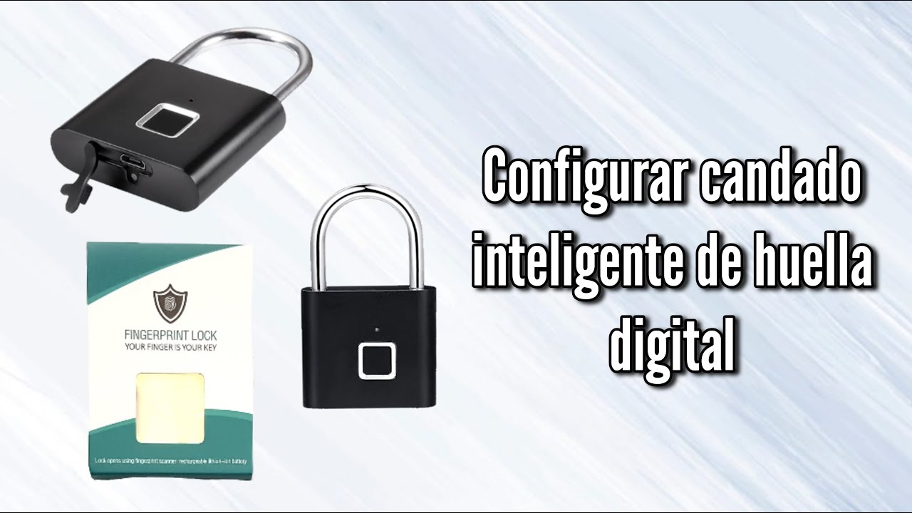 Configuración y funcionamiento de candado inteligente fingerprint lock