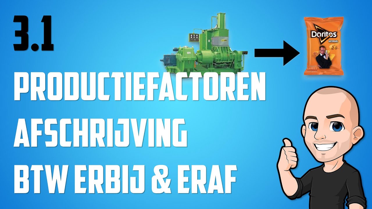 3.1 - Wat zijn productiefactoren? Hoe bereken je afschrijving en hoe reken je met btw?