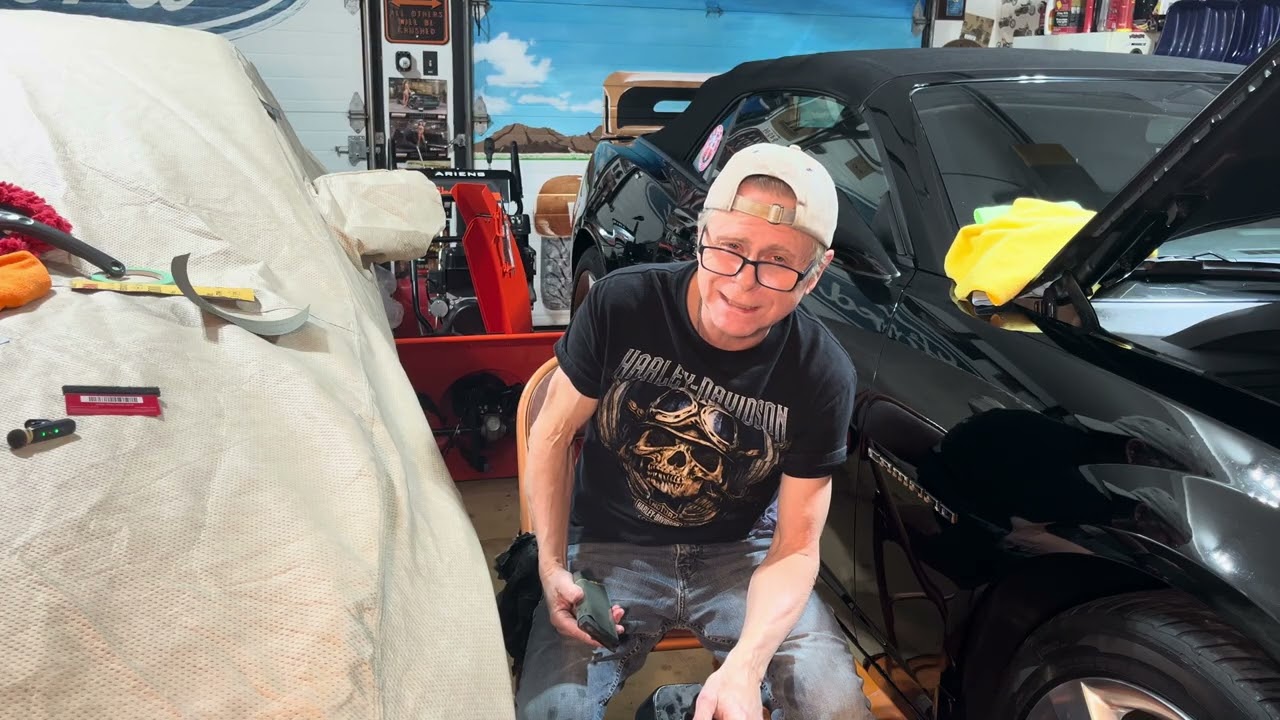Wet sanding the driver side front mud guard