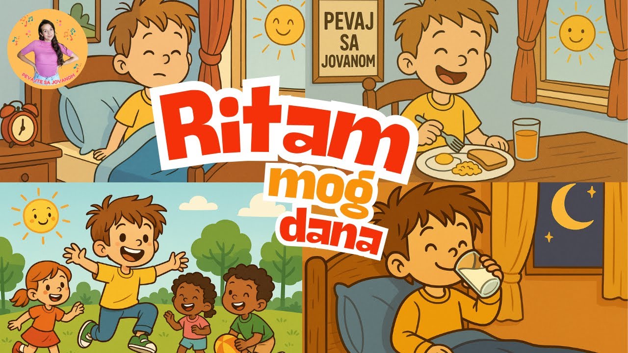 Ritam mog dana - Pevajte sa Jovanom | Dečije pesme | Dečije priče | Učenje kroz pesmu |Pesme za decu