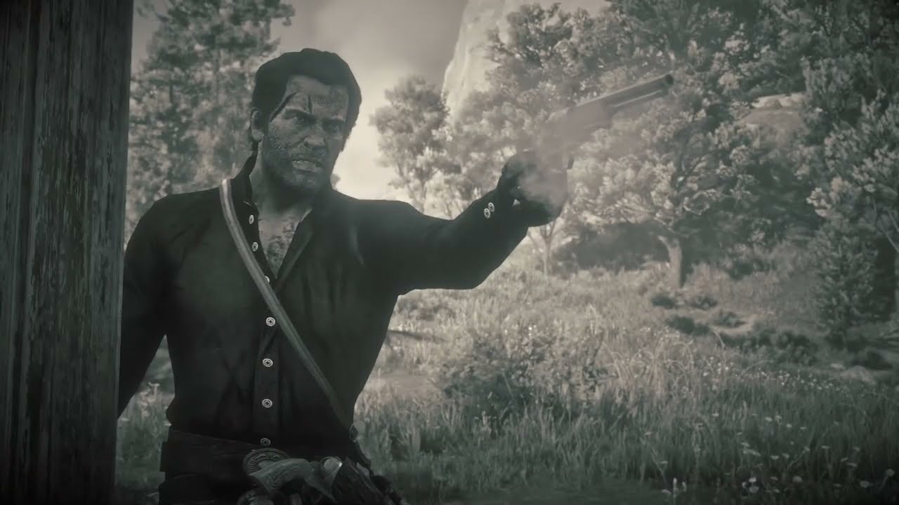 A great killcam effect. Red Dead Redemption 2.